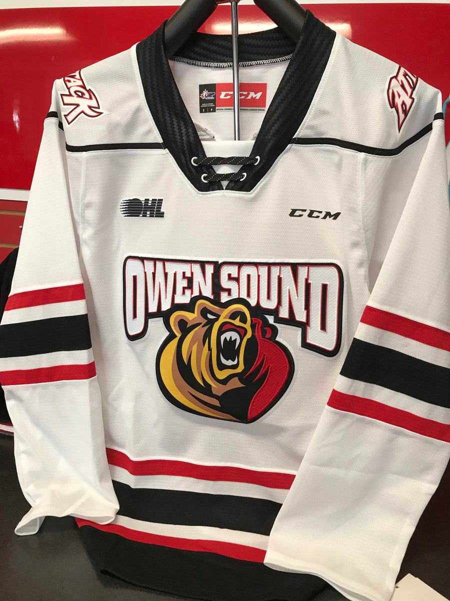 Owen Sound Attack OHL Authentic CCM Game Worn Jersey LOA