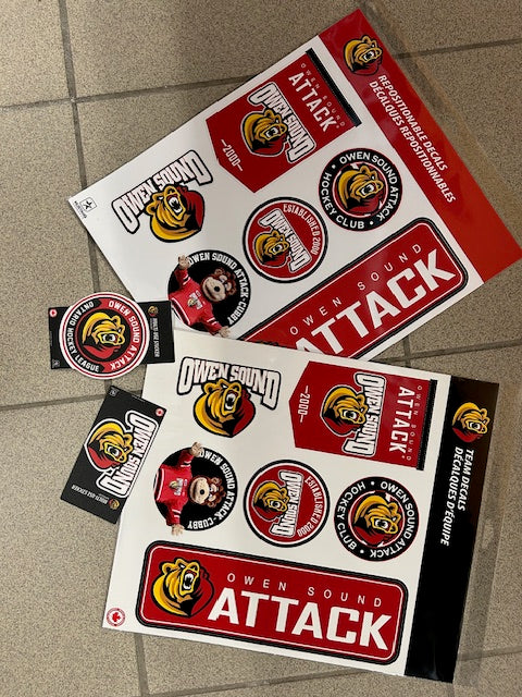 Mustang Attack Stickers