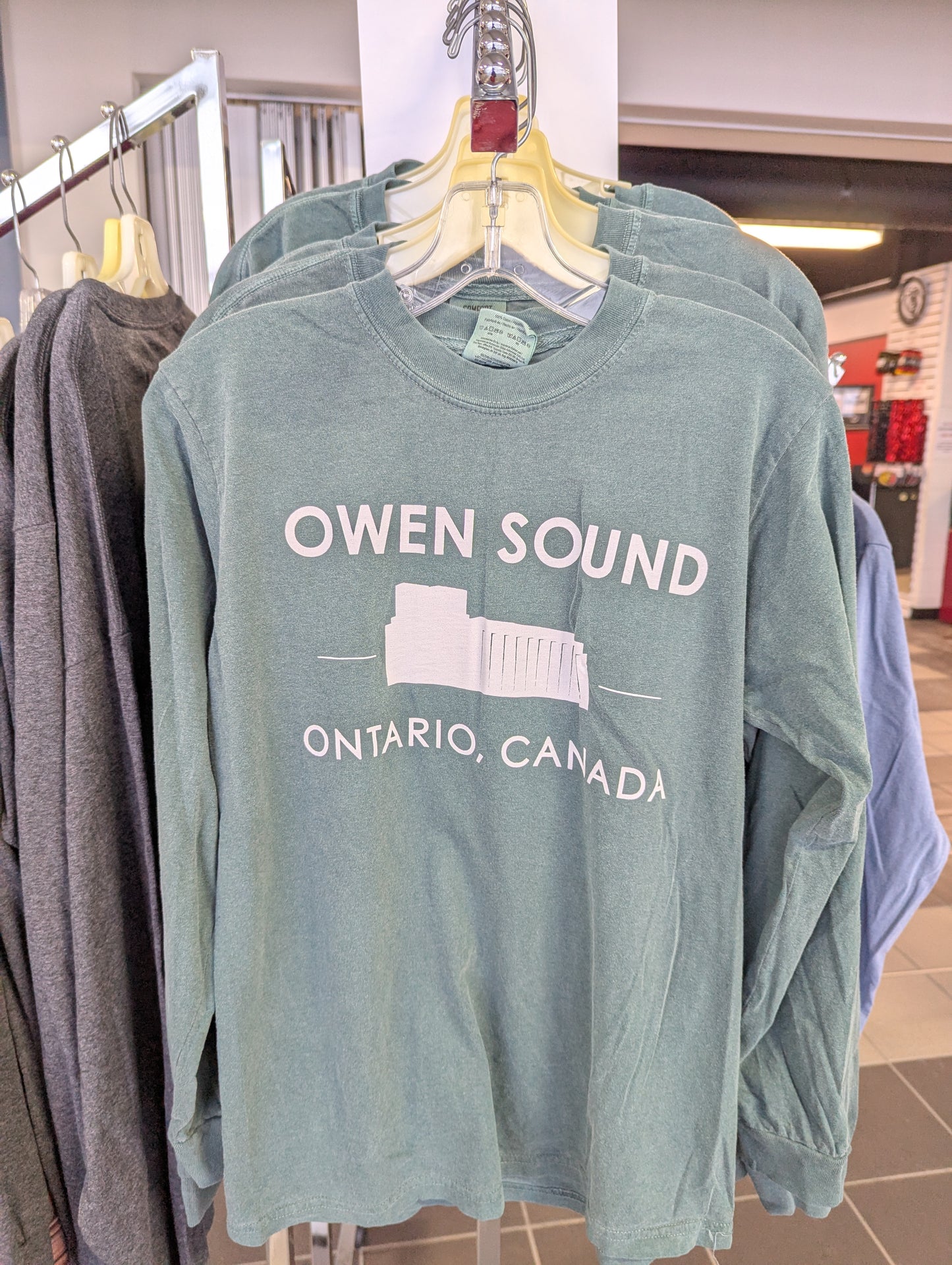 Owen Sound Tourism Long Sleeve Grain Elevator T-Shirts