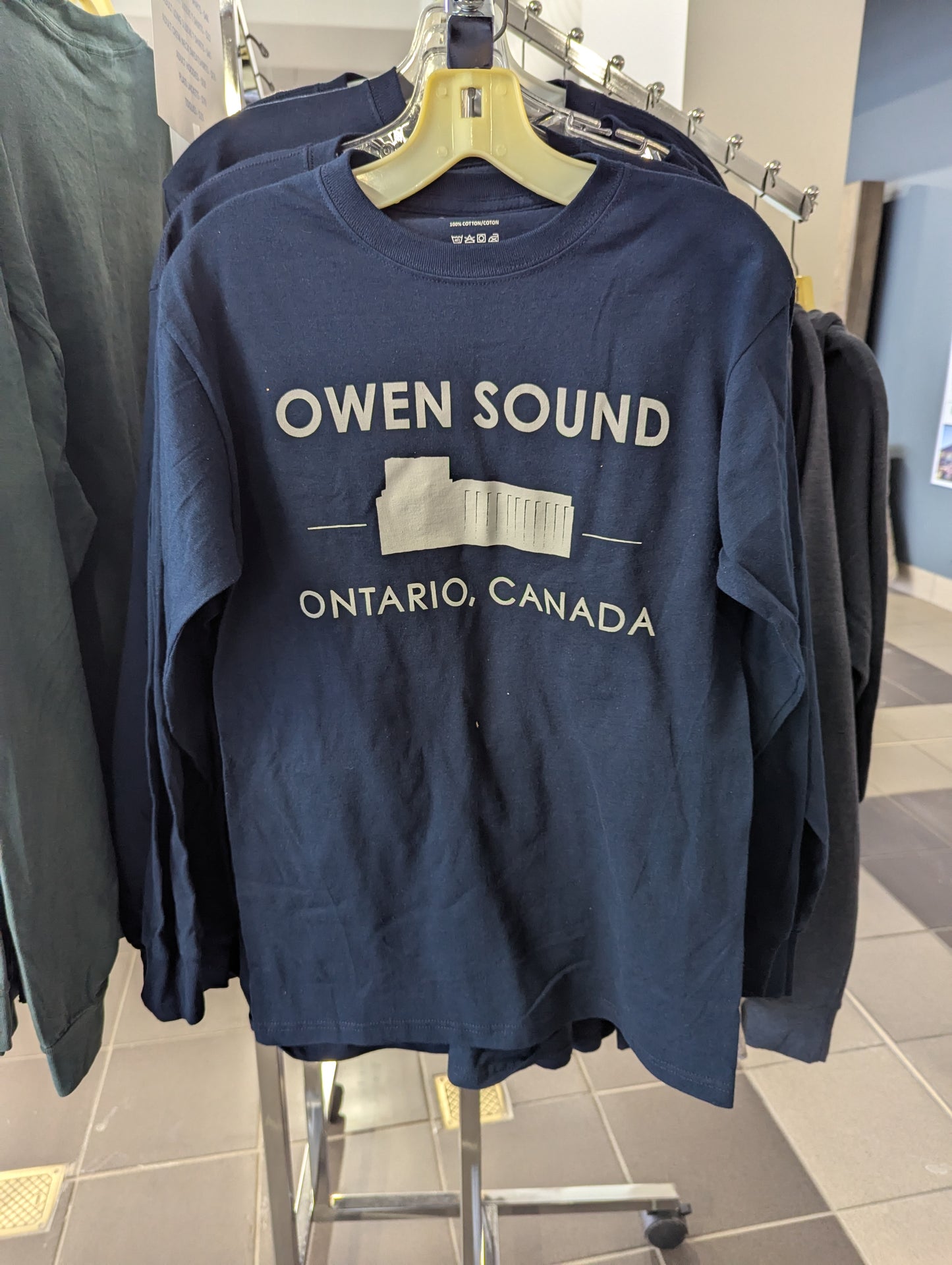 Owen Sound Tourism Long Sleeve Grain Elevator T-Shirts