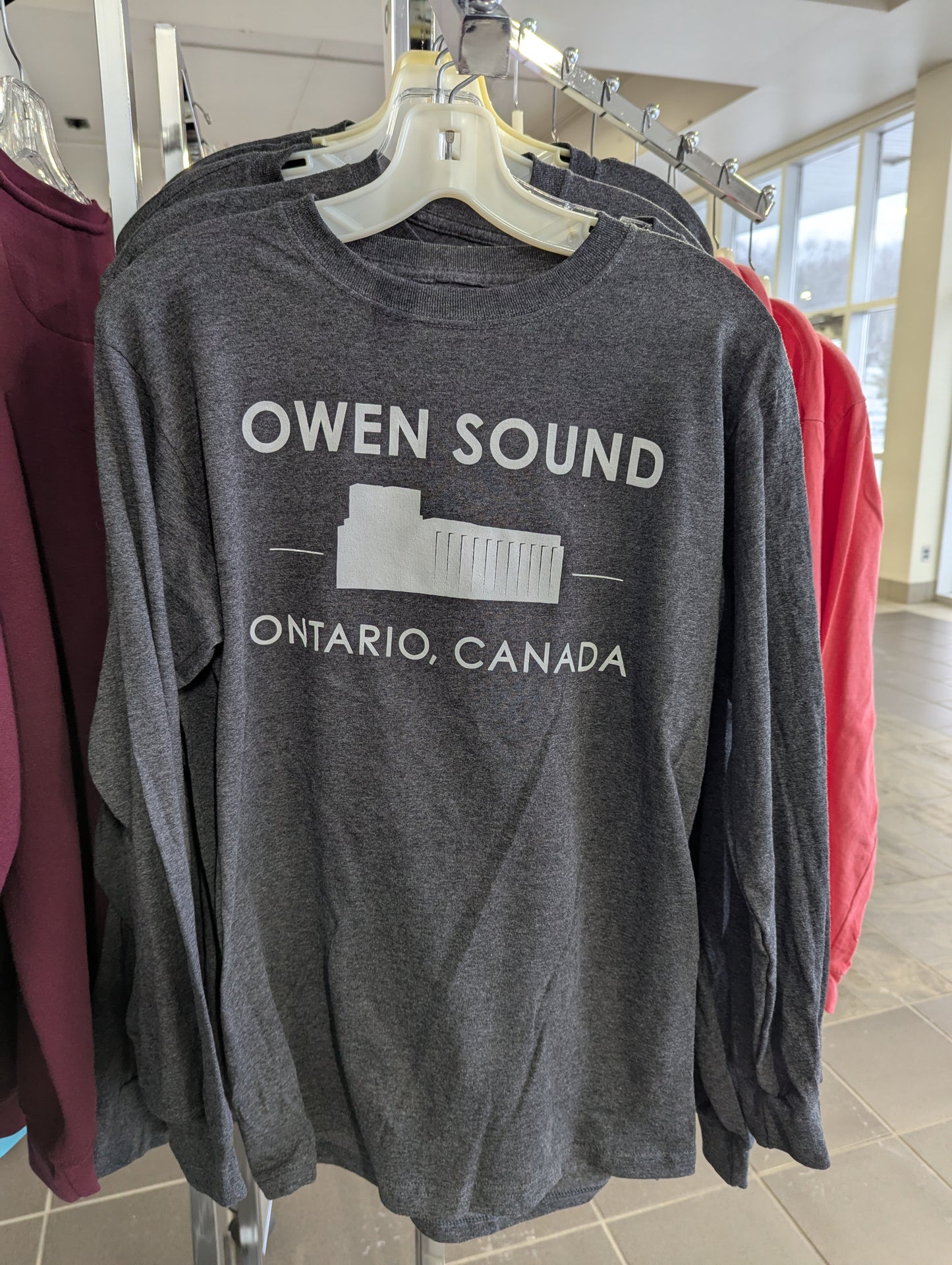 Owen Sound Tourism Long Sleeve Grain Elevator T-Shirts