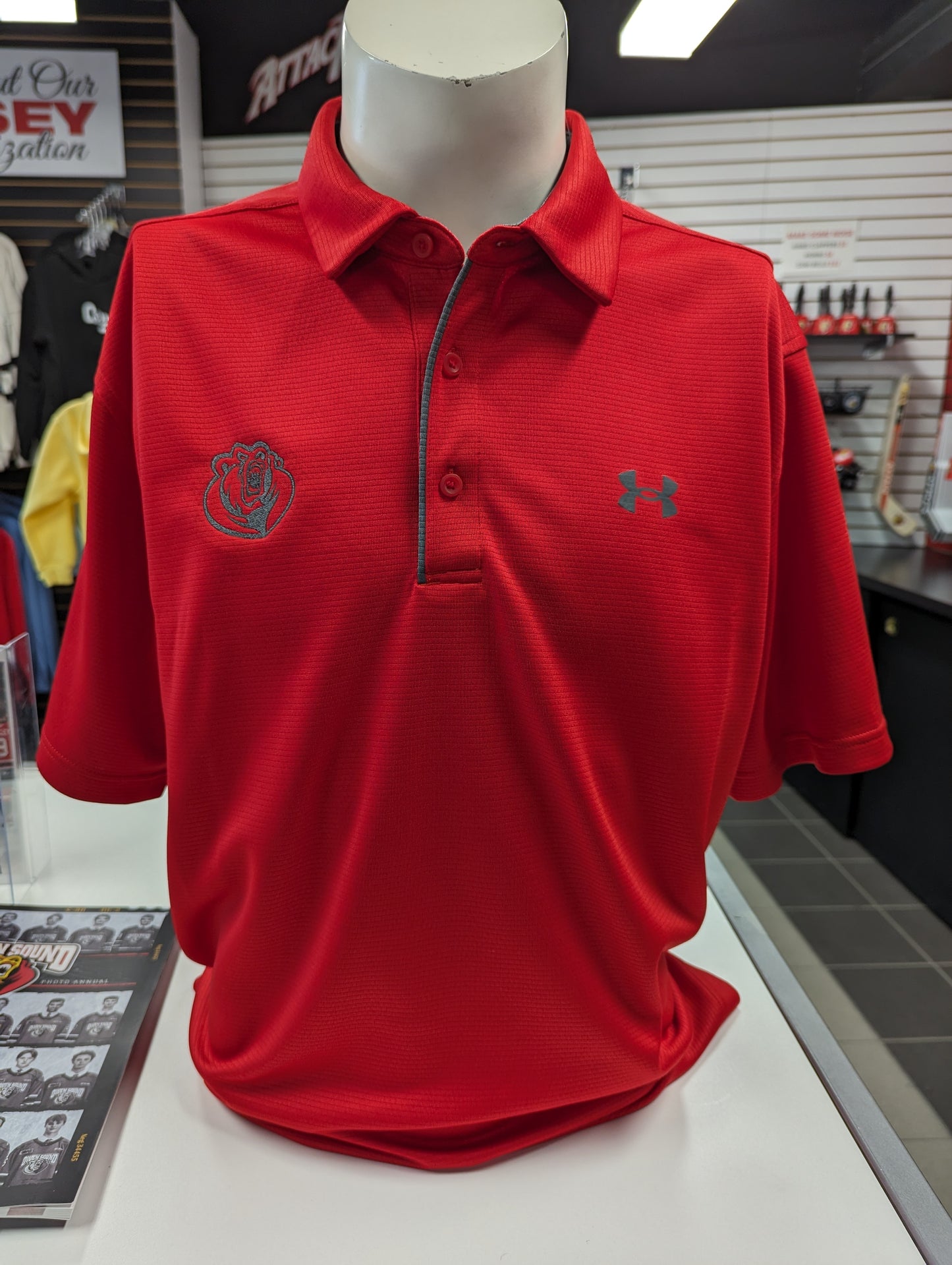 UA Polyester Attack Golf Shirts