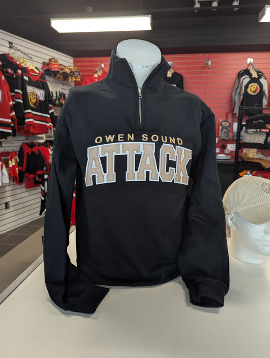 Attack Hotline Black 1/4 Zip