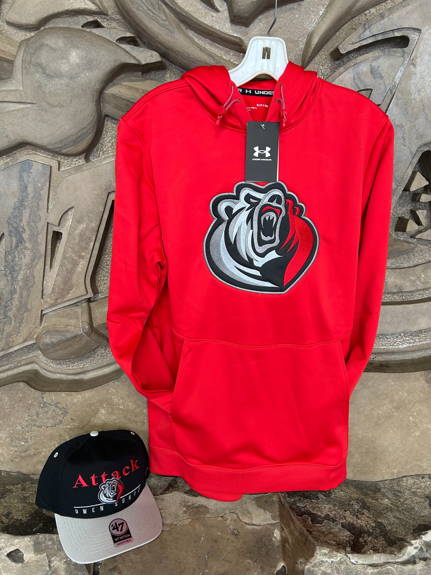 UA Fleece Storm Red Hoodie