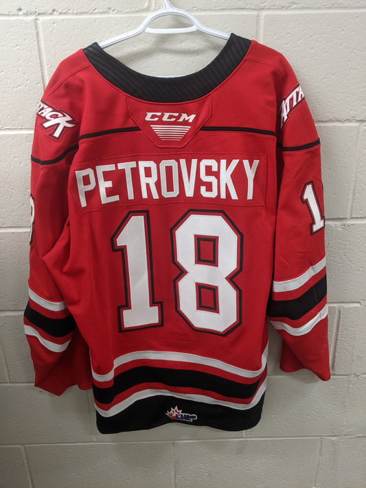 #18 Servác Petrovský Game Worn Jerseys