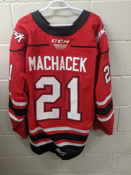 #21 Stepan Machacek Game Worn Jerseys